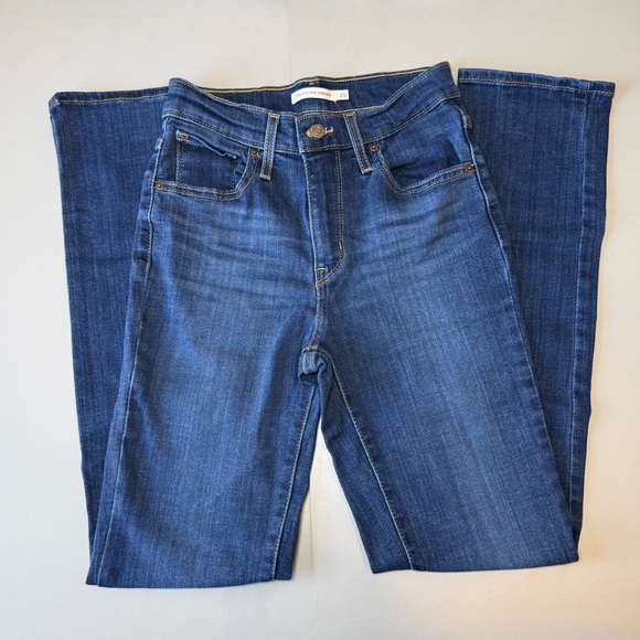 Levi's High Rise straight Dark Blue Women's Jeans - Picture 3 of 6